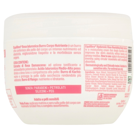 equilibra Rosa Ialuronica Burro Corpo Nutriente 300 ml